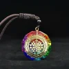 Chakra Orgonite Necklace – Balances Orgone Energy & EMF Protection
