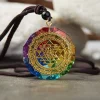 Chakra Orgonite Necklace – Balances Orgone Energy & EMF Protection